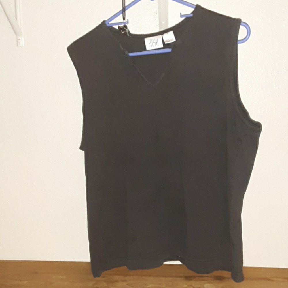 Black tank top